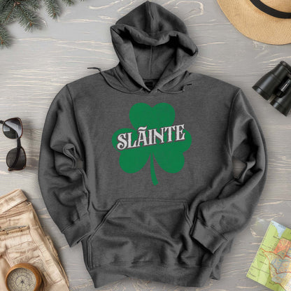 Sláinte Vintage Textured Shamrock Hoodie