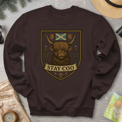 Highland Cow "Scottish Heraldry" Sweatshirt