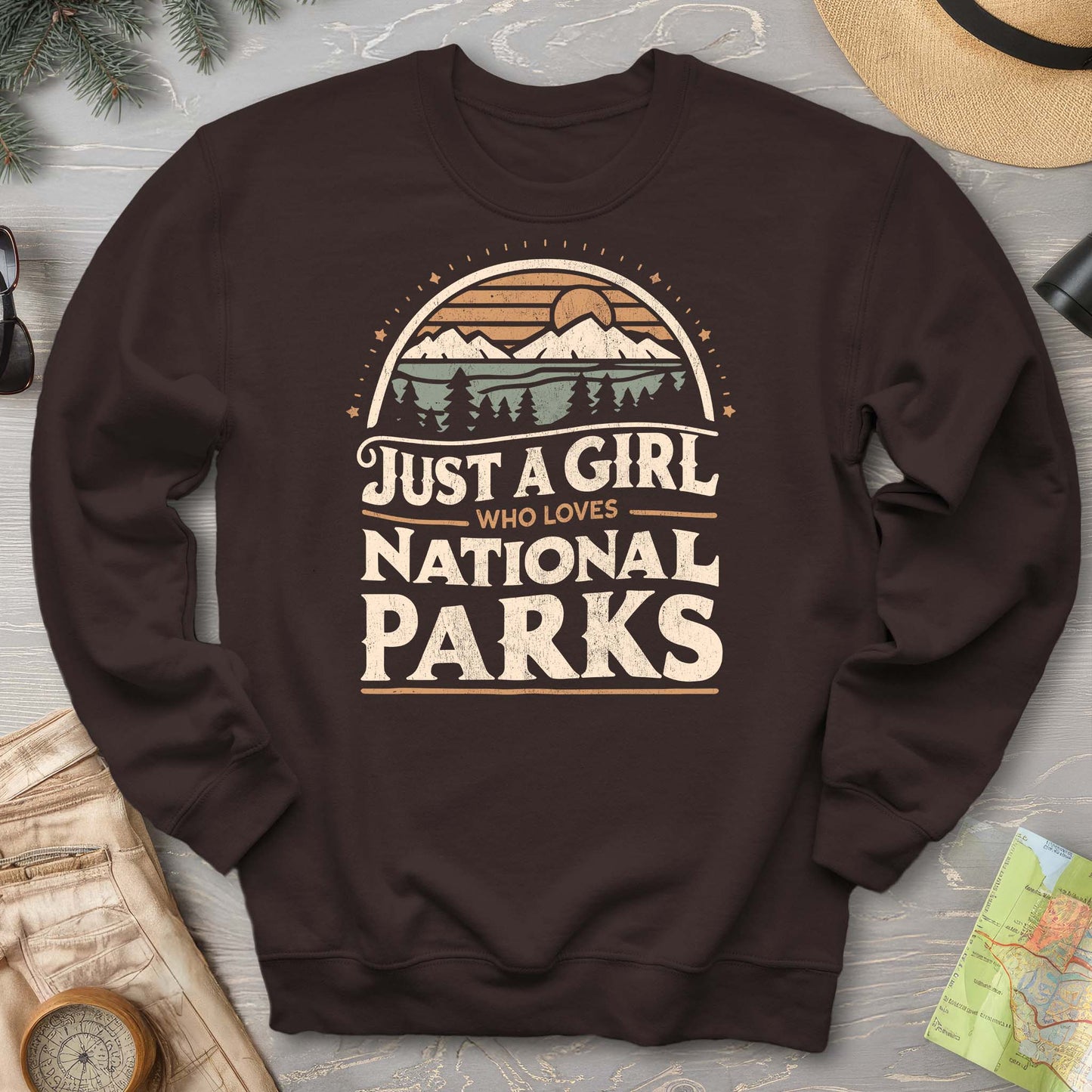 Just a Girl Who Loves National Parks Sweatshirt