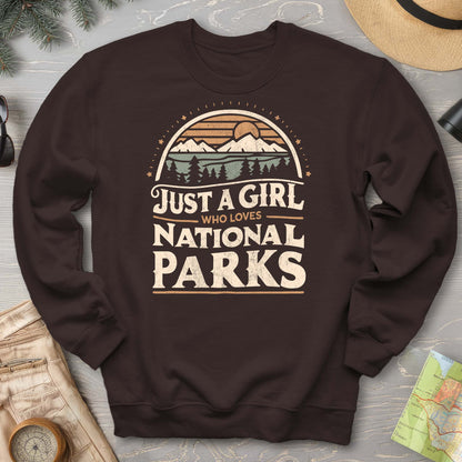 Just a Girl Who Loves National Parks Sweatshirt