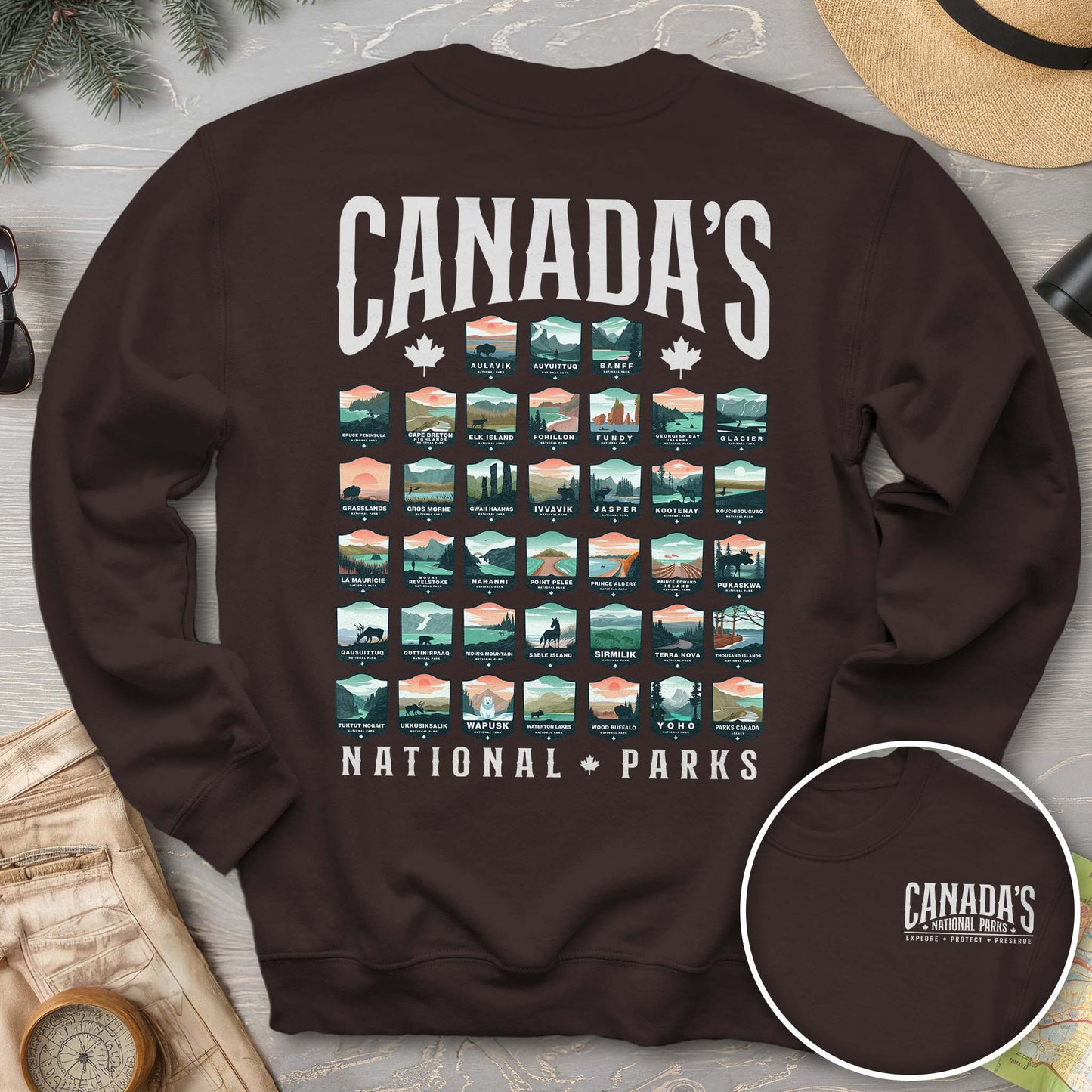 Canada's National Parks "Badges" Sweatshirt