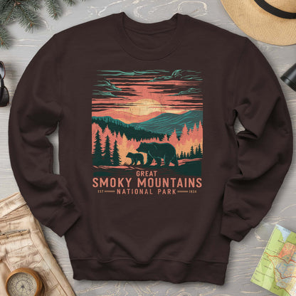 Great Smoky Mountains Sunset Bears Sweatshirt
