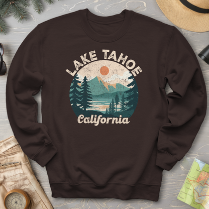 Lake Tahoe California Circle Sweatshirt