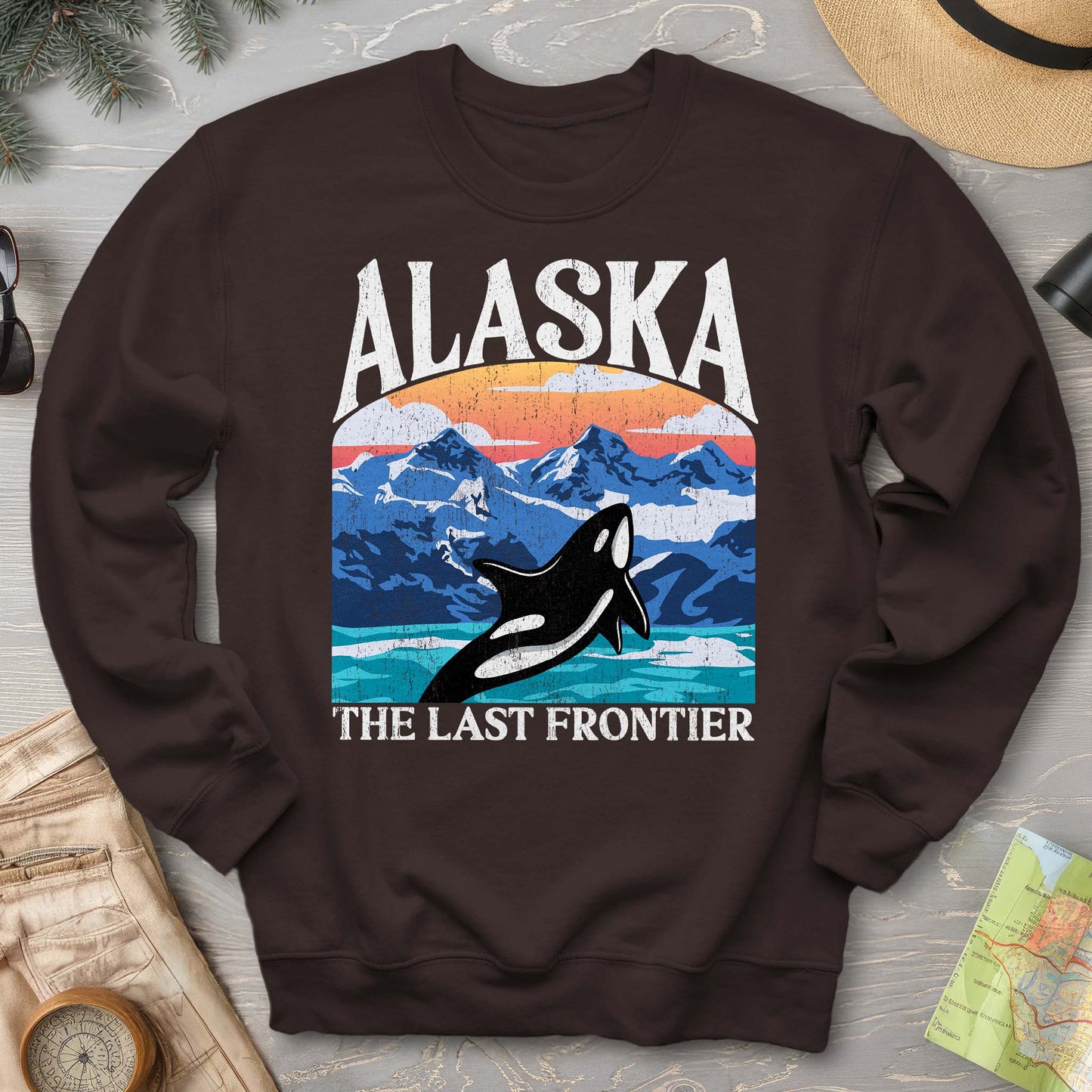 Alaska The Last Frontier "Big and Bold" Sweatshirt