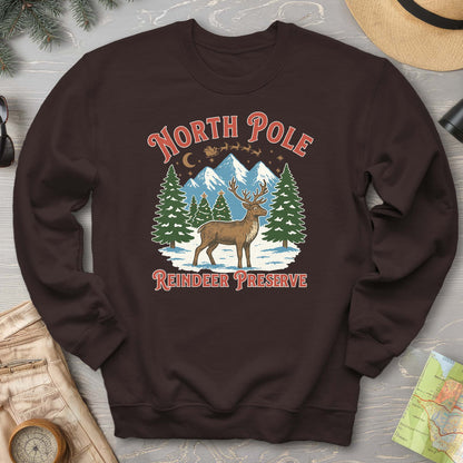 North Pole Reindeer Preserve Sweatshirt