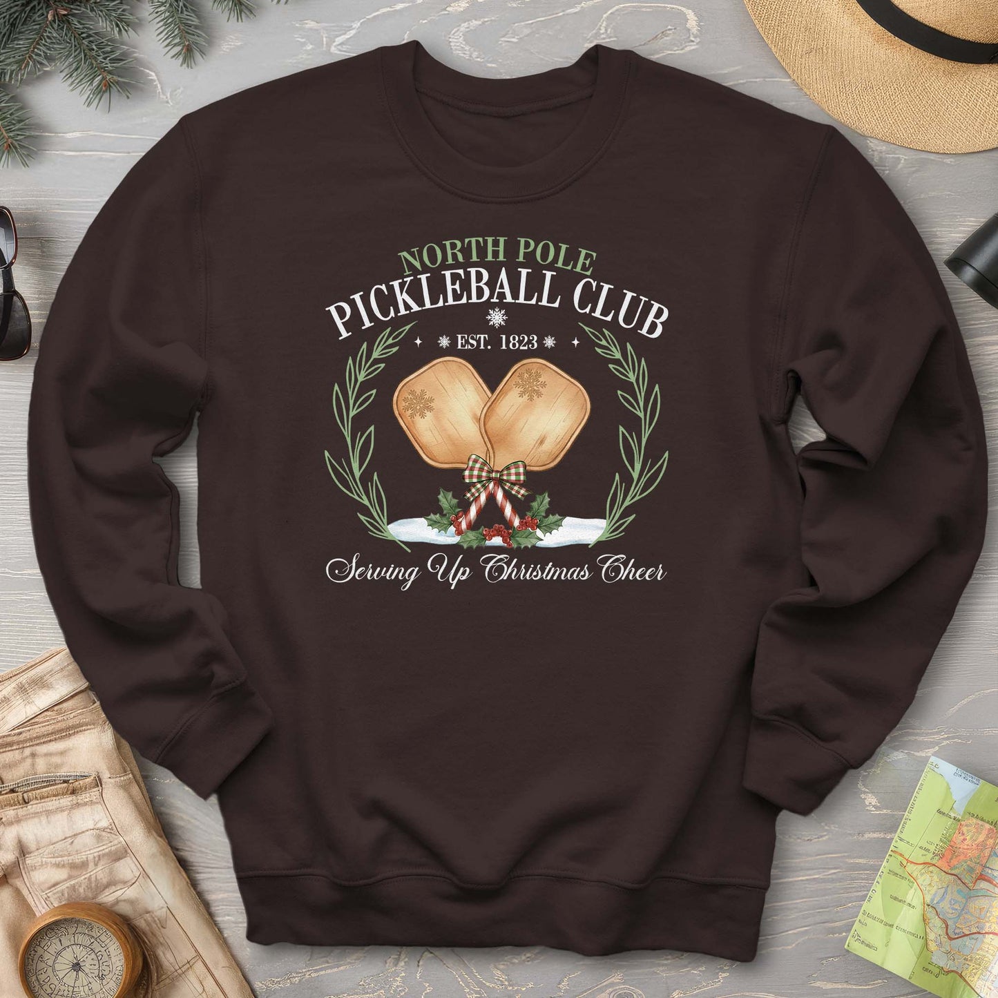 North Pole Pickleball Club Sweatshirt