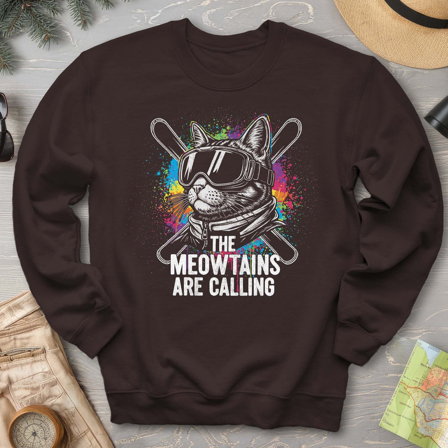 The Meowtains are Calling Sweatshirt