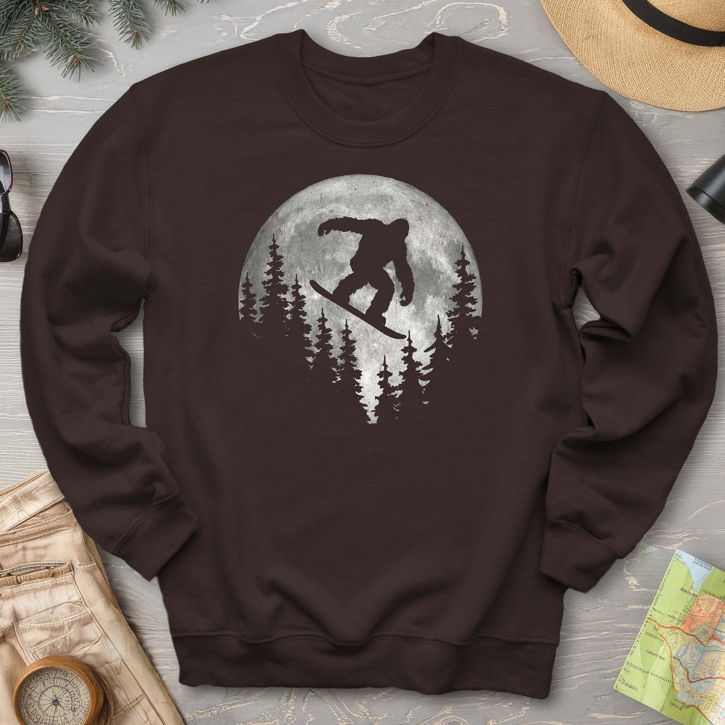 Bigfoot Snowboard Sweatshirt