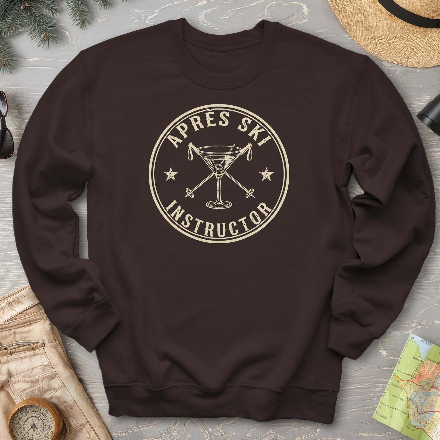 Après Ski Instructor "Vintage Badge" Sweatshirt