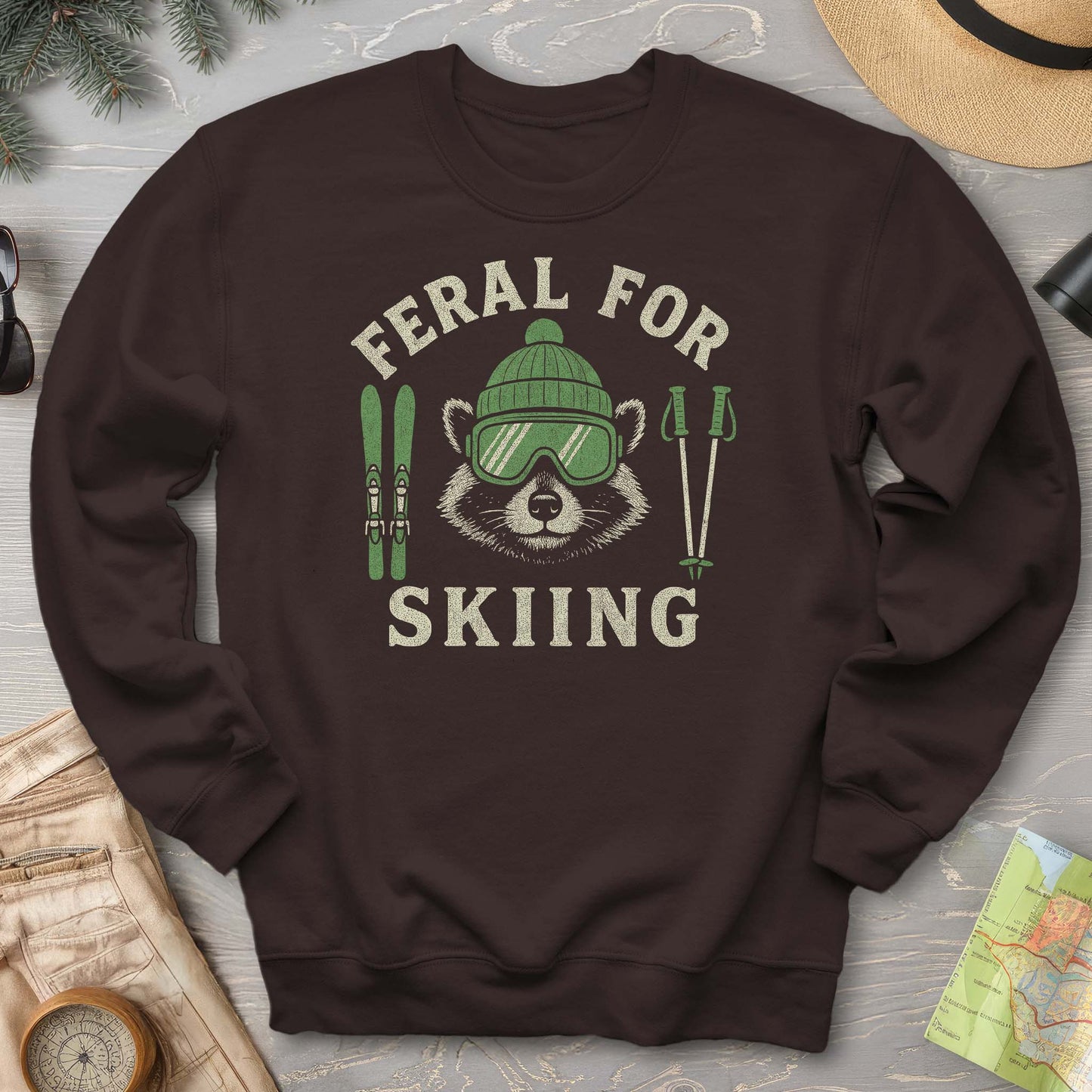 Feral for Skiing Sweatshirt