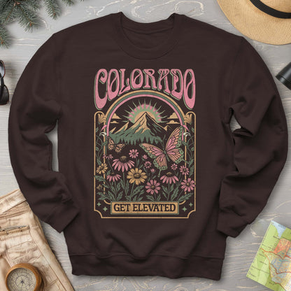 Colorado Get Elevated Butterfly Sweatshirt