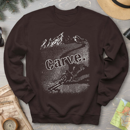 Carve Ski Print Sweatshirt
