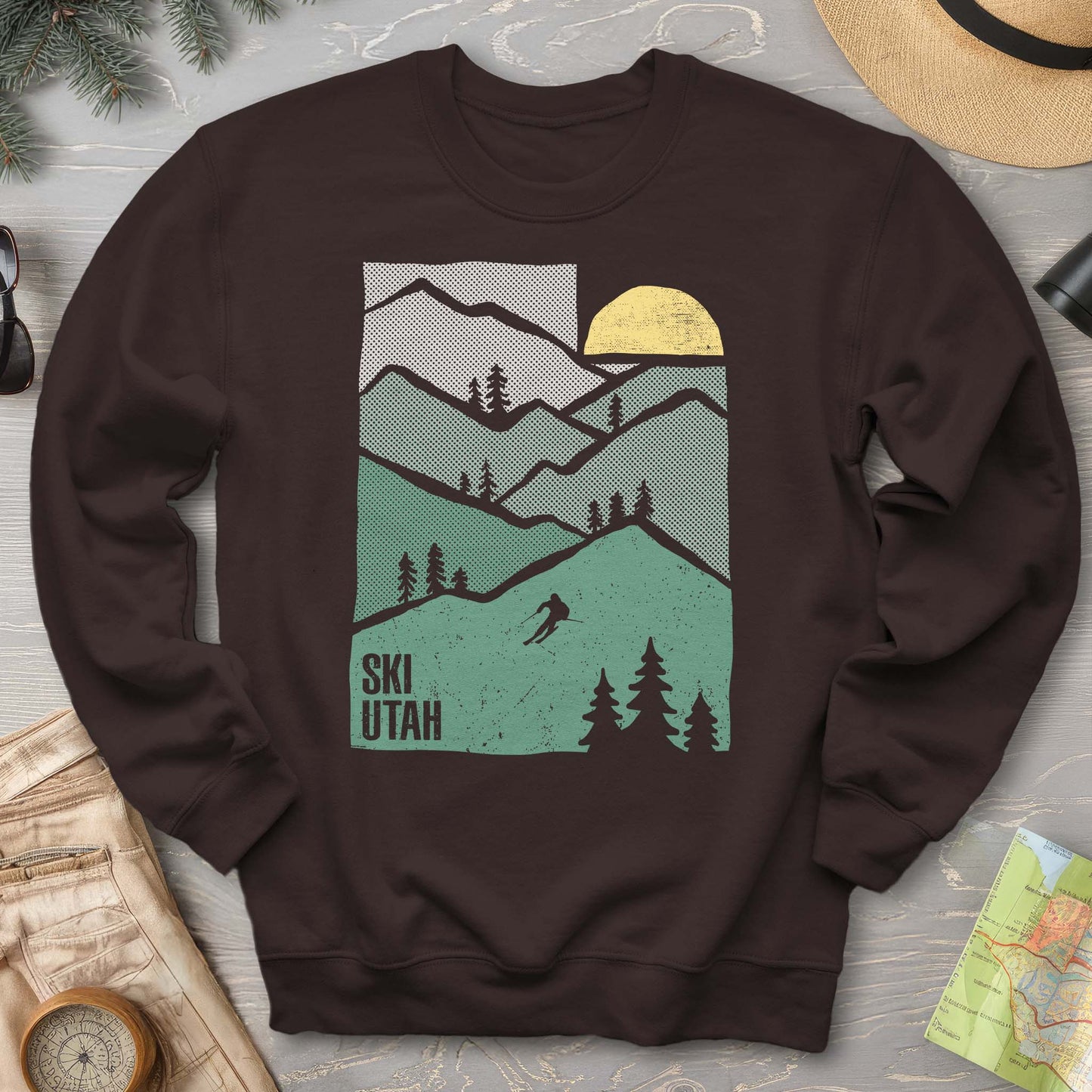 Ski Utah Mountains Sweatshirt