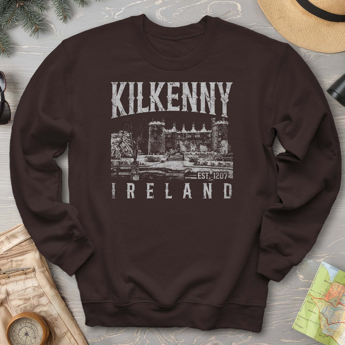 Kilkenny Ireland Vintage Print Sweatshirt