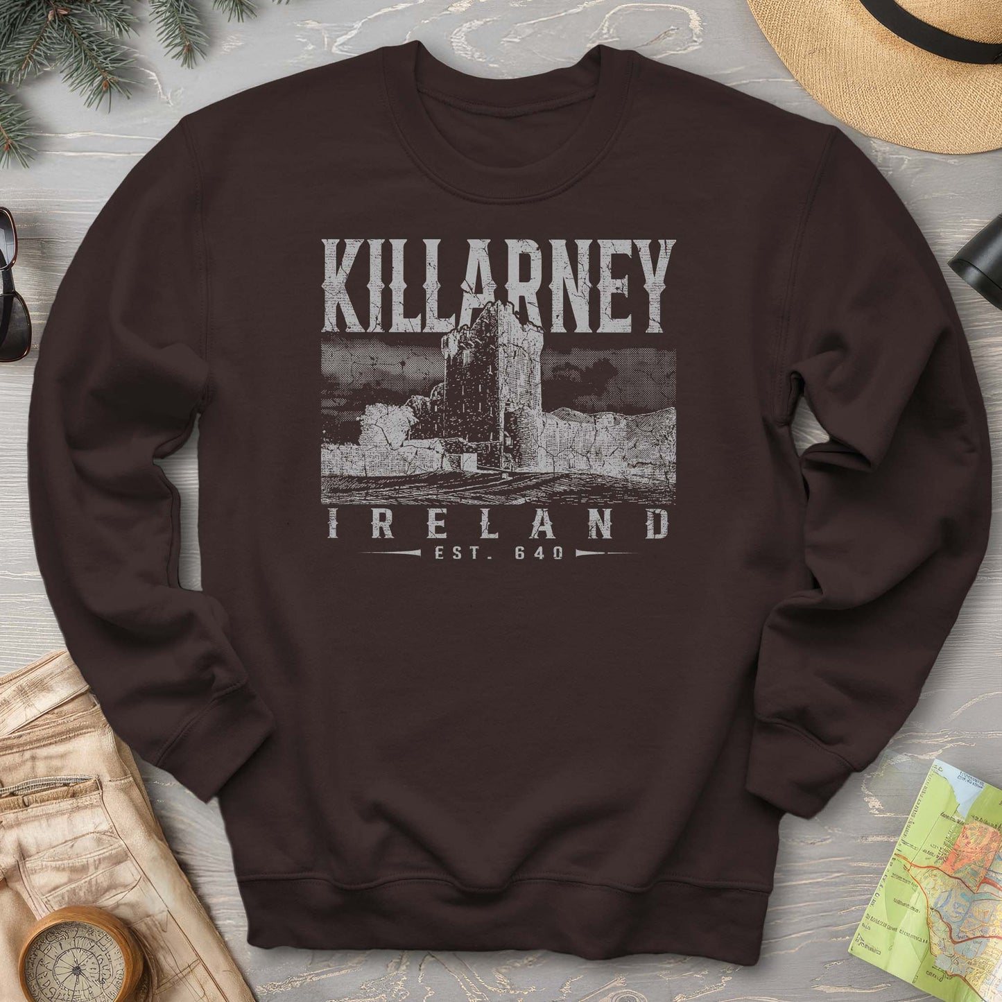 Killarney Ireland Vintage Print Sweatshirt