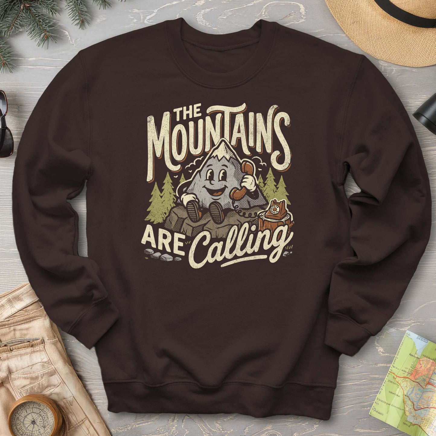 Mountains Calling Retro Sweatshirt