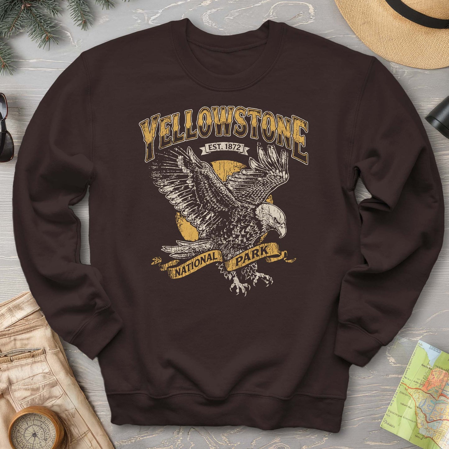 2026022698 Yellowstone Bald Eagle V01 - Gildan 18000 Sweatshirt