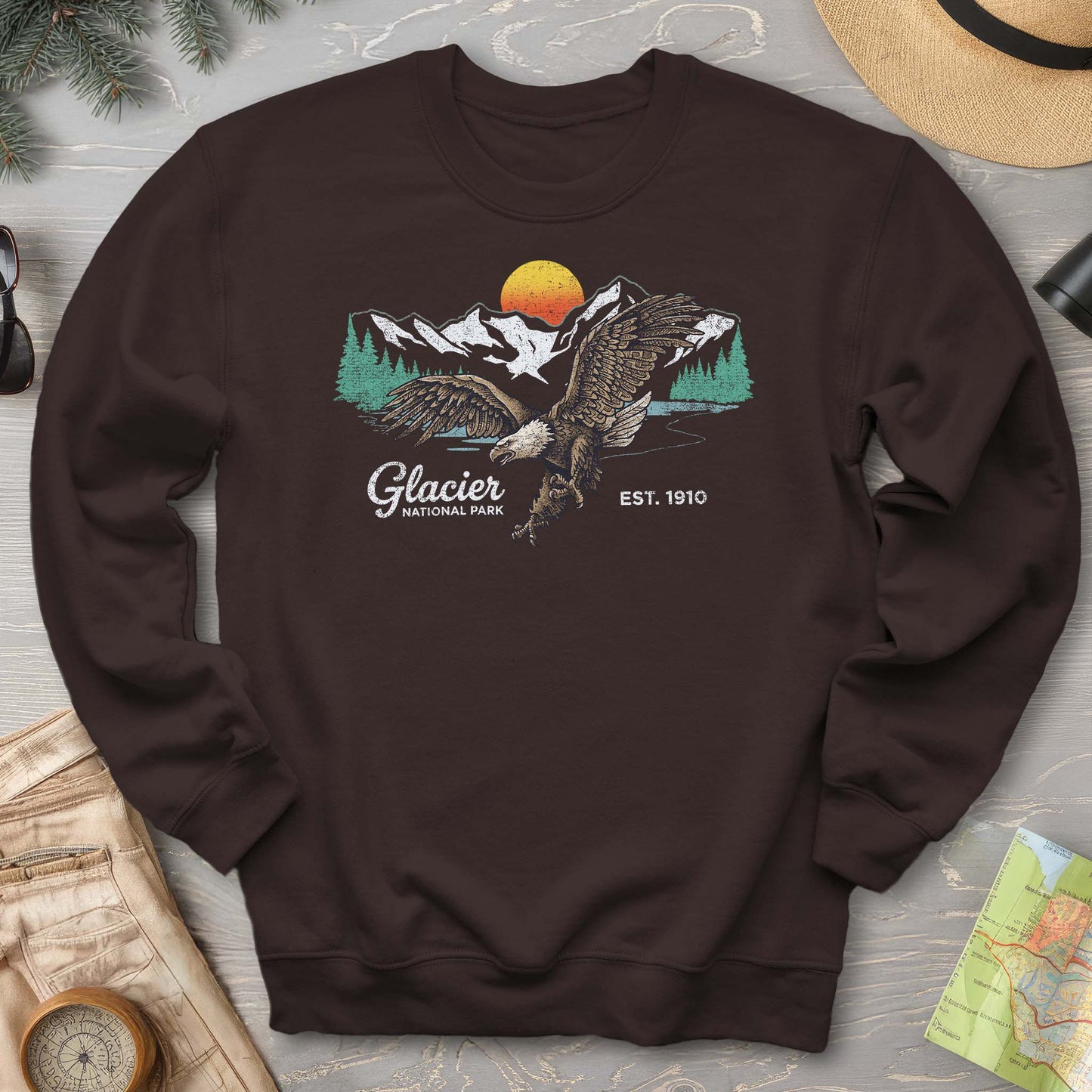 Glacier Bald Eagle Sweatshirt