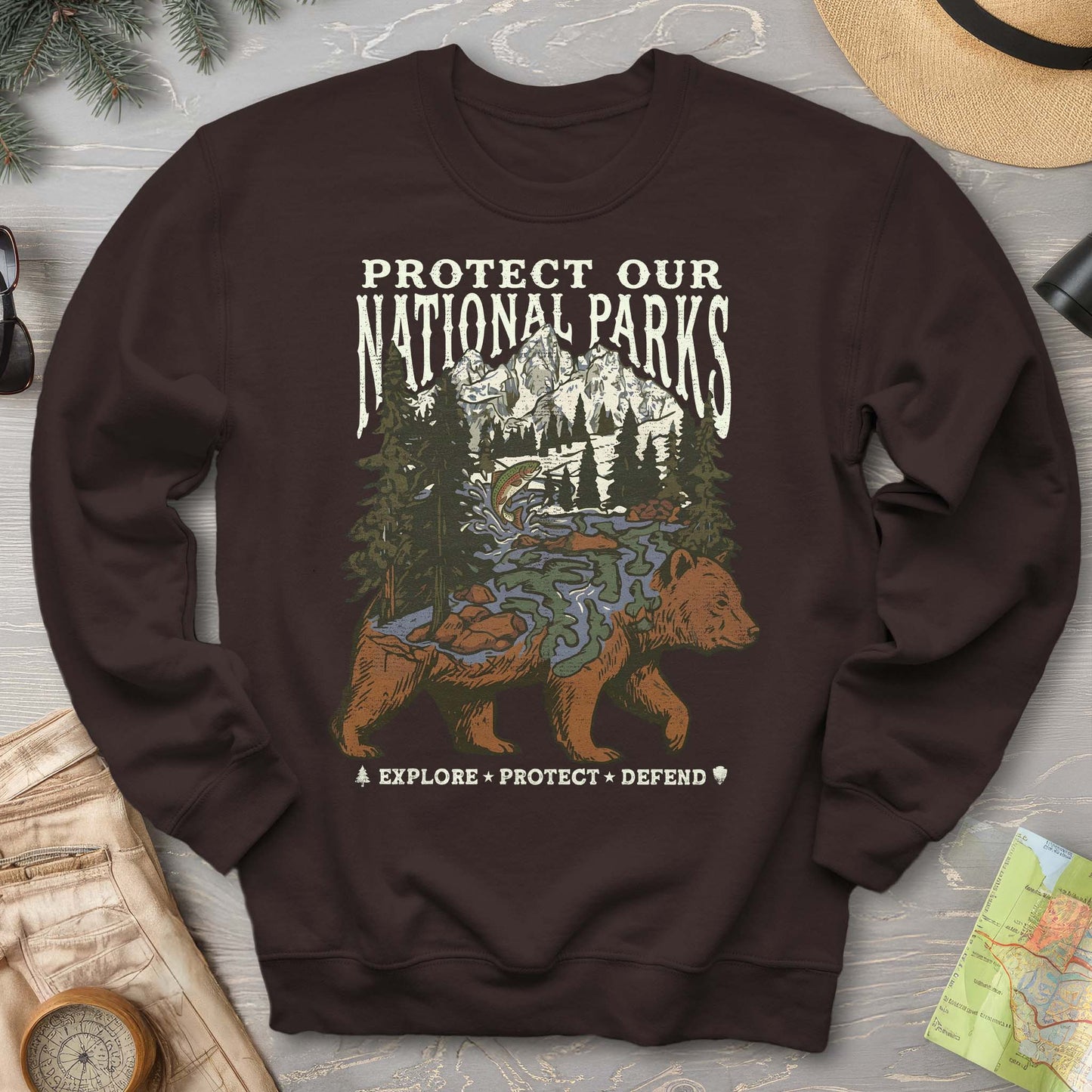 Protect Our Parks Bear Sweatshirt