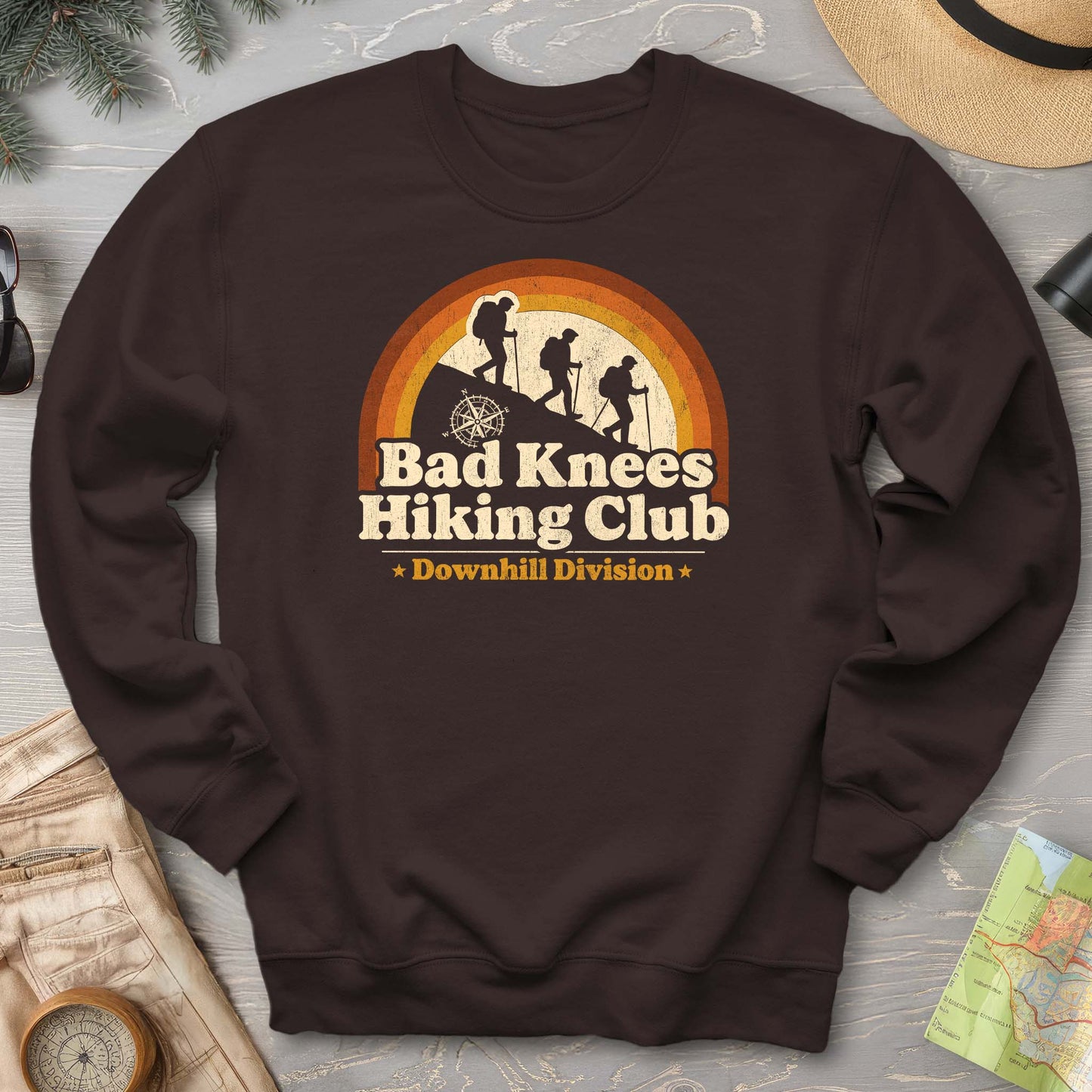 Bad Knees Hiking Club Sweatshirt