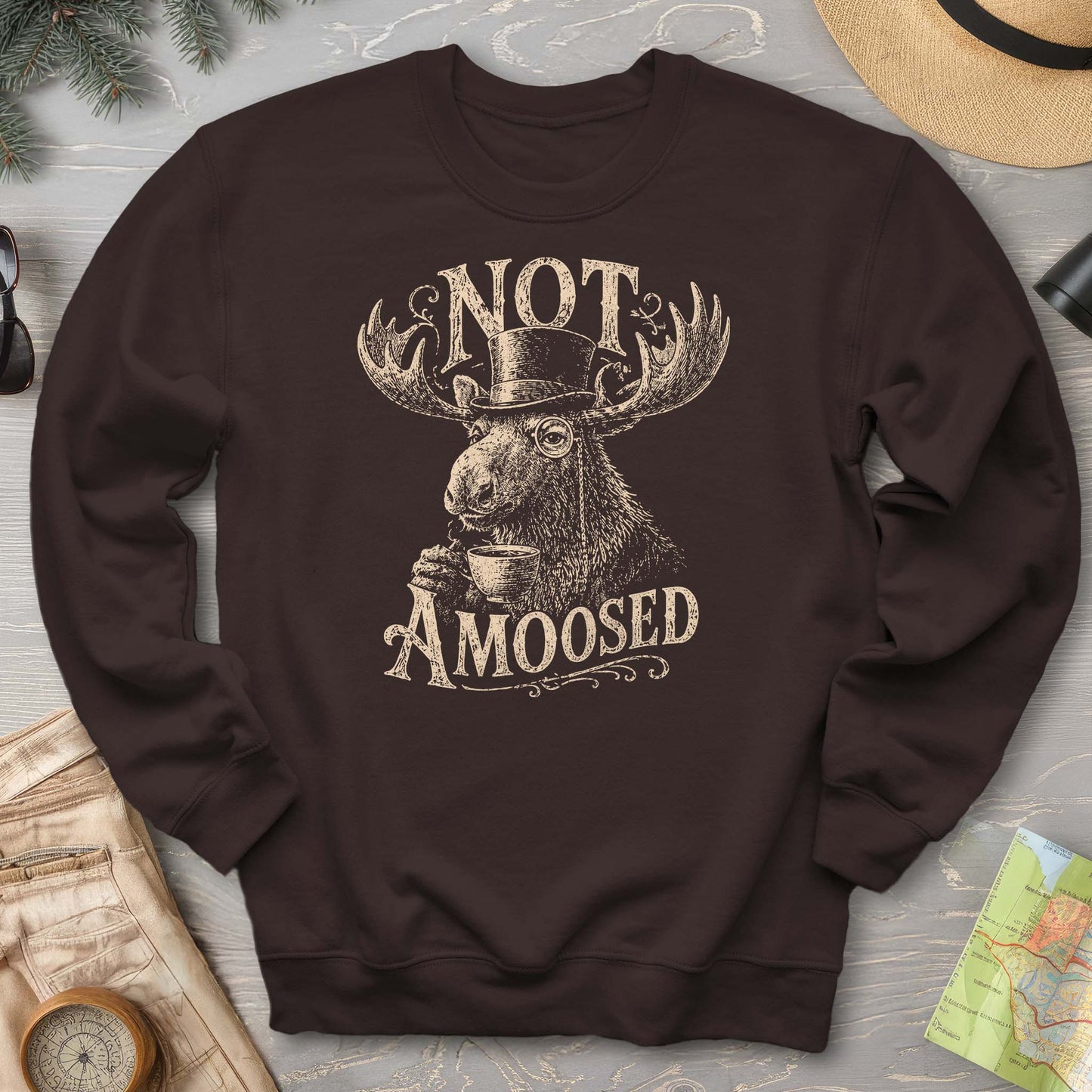 2026043097 Not AMoosed V01 - Gildan 18000 Sweatshirt
