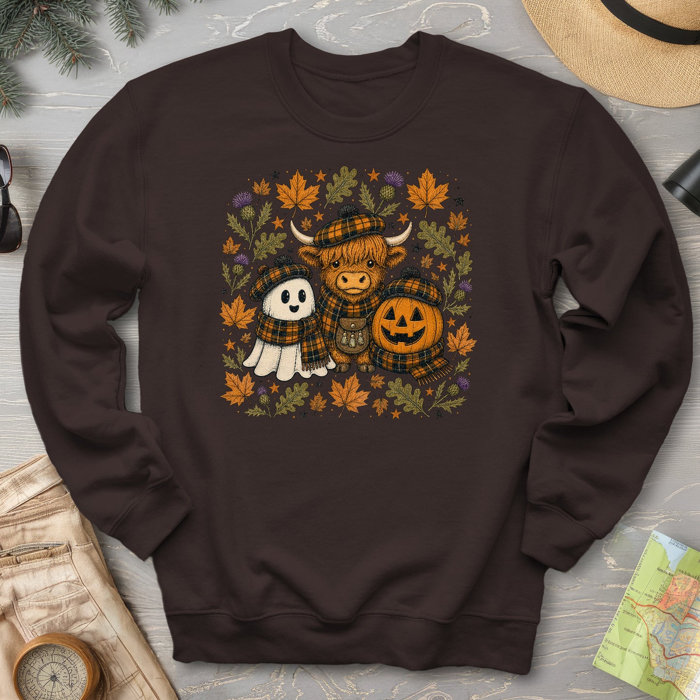 Autumn Plaid Trio Sweatshirt
