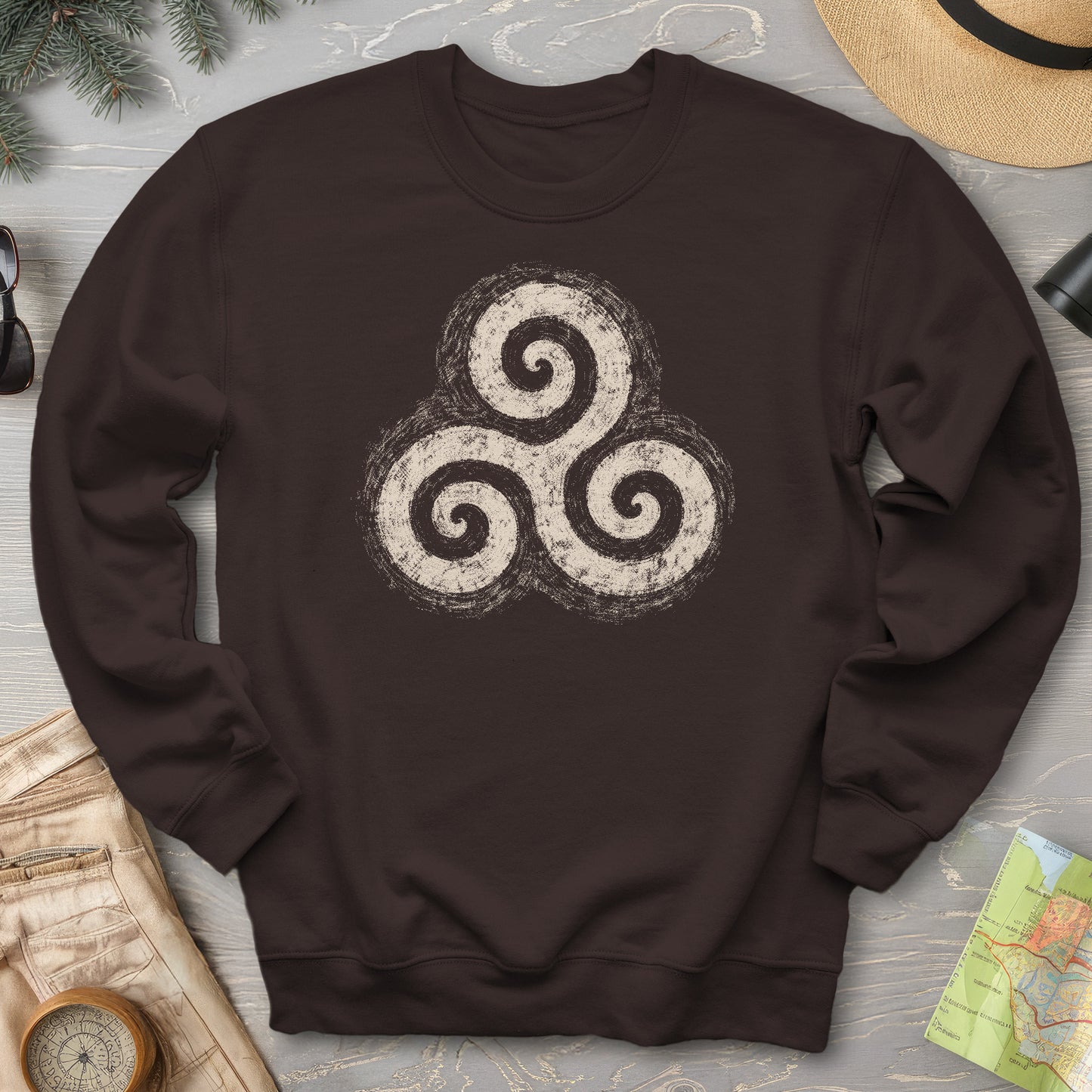Triskele Charcoal Sketch Sweatshirt