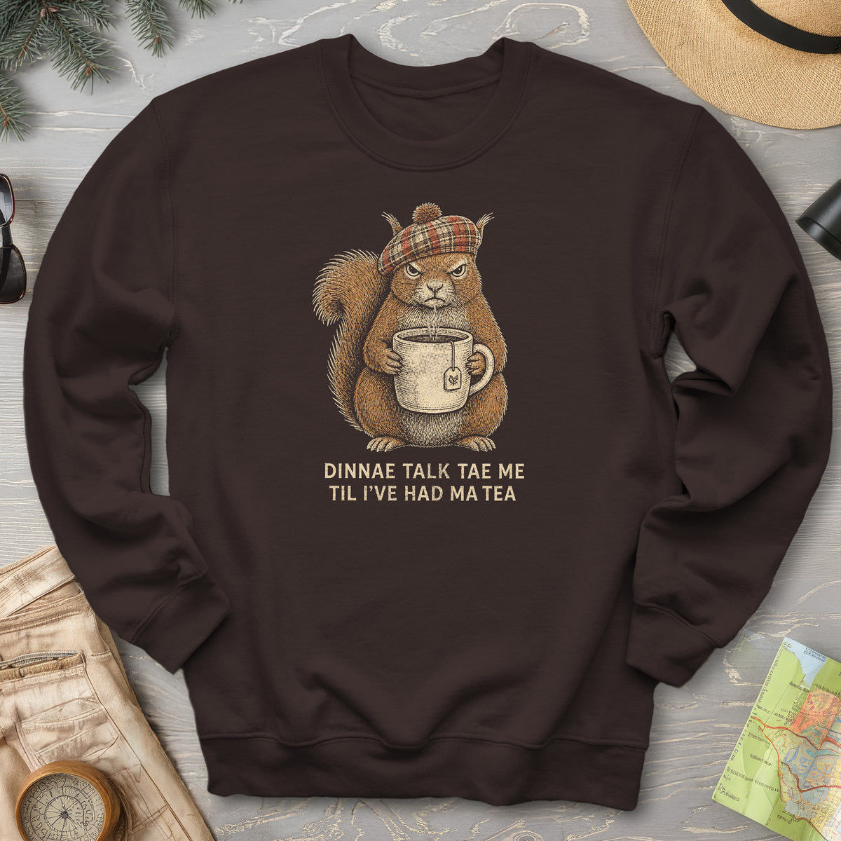 Dinnae Talk Squirrel Sweatshirt