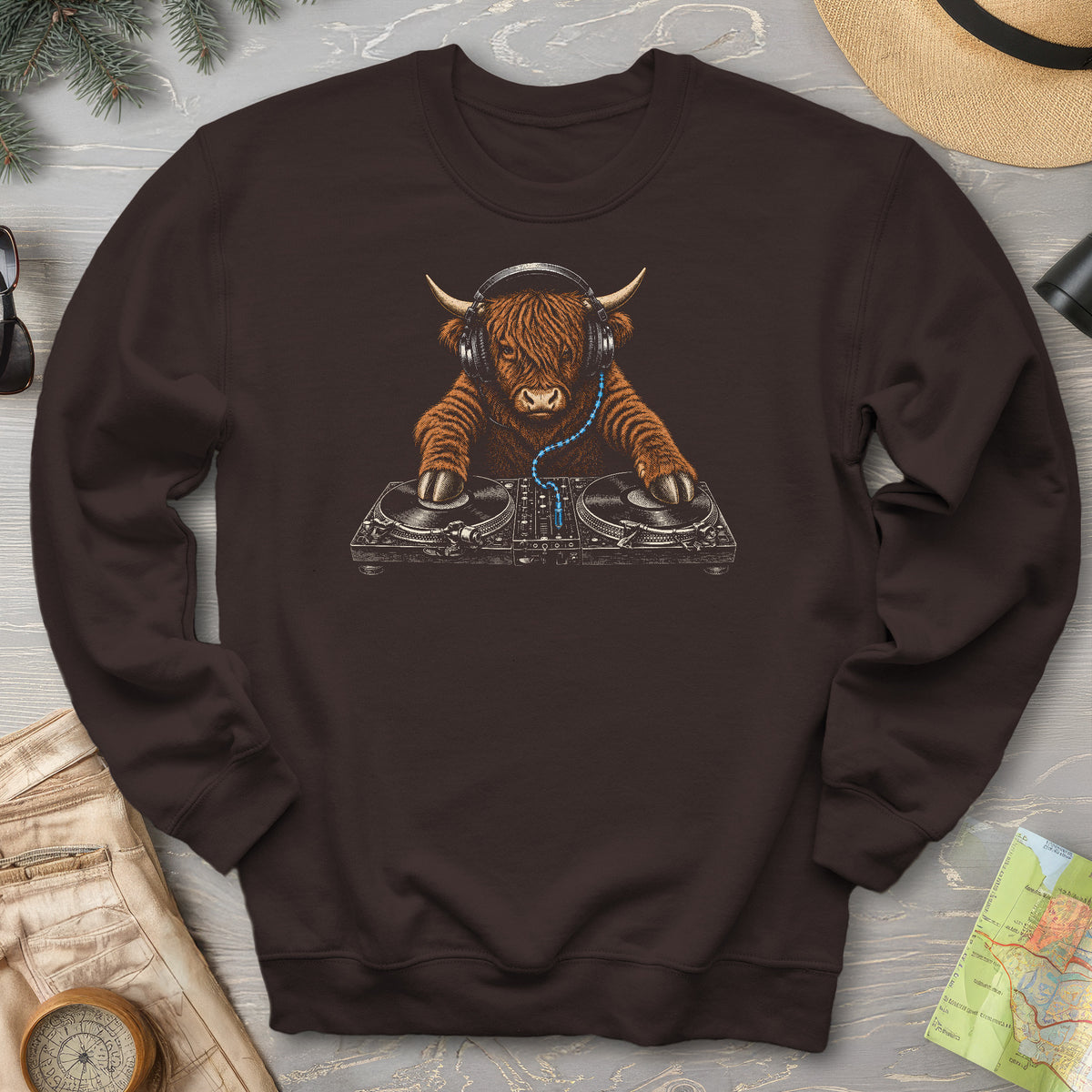 Dj Highland Coo Sweatshirt