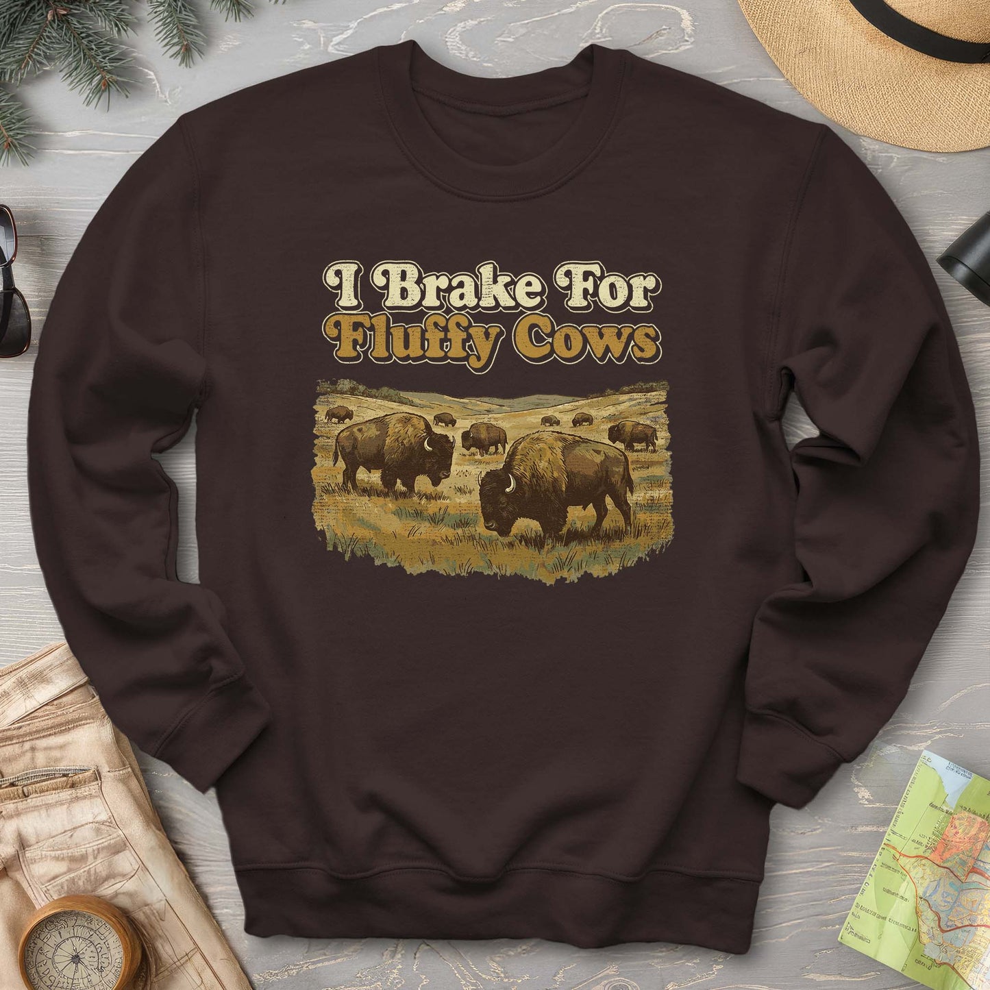 Fluffy Cow Brake Sweatshirt