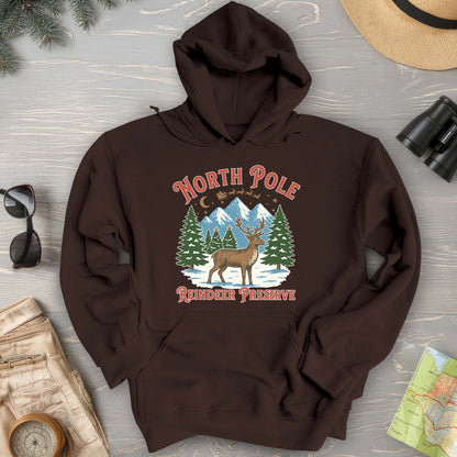 North Pole Reindeer Preserve Hoodie
