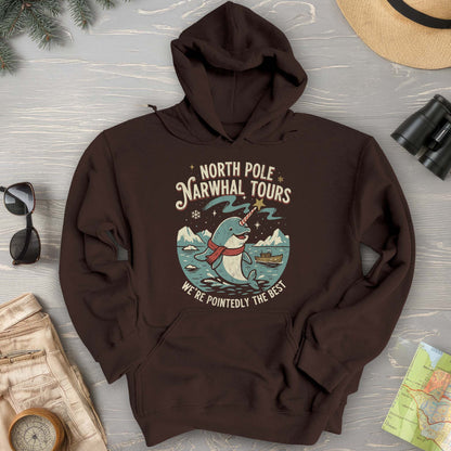North Pole Narwhal Tours Hoodie
