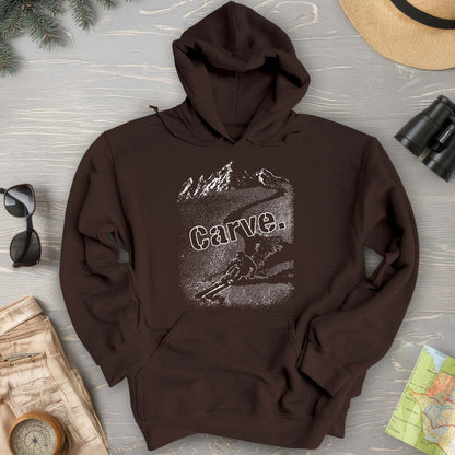 Carve Ski Print Hoodie
