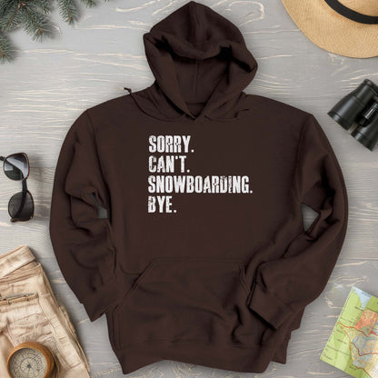 Sorry Snowboarding Hoodie