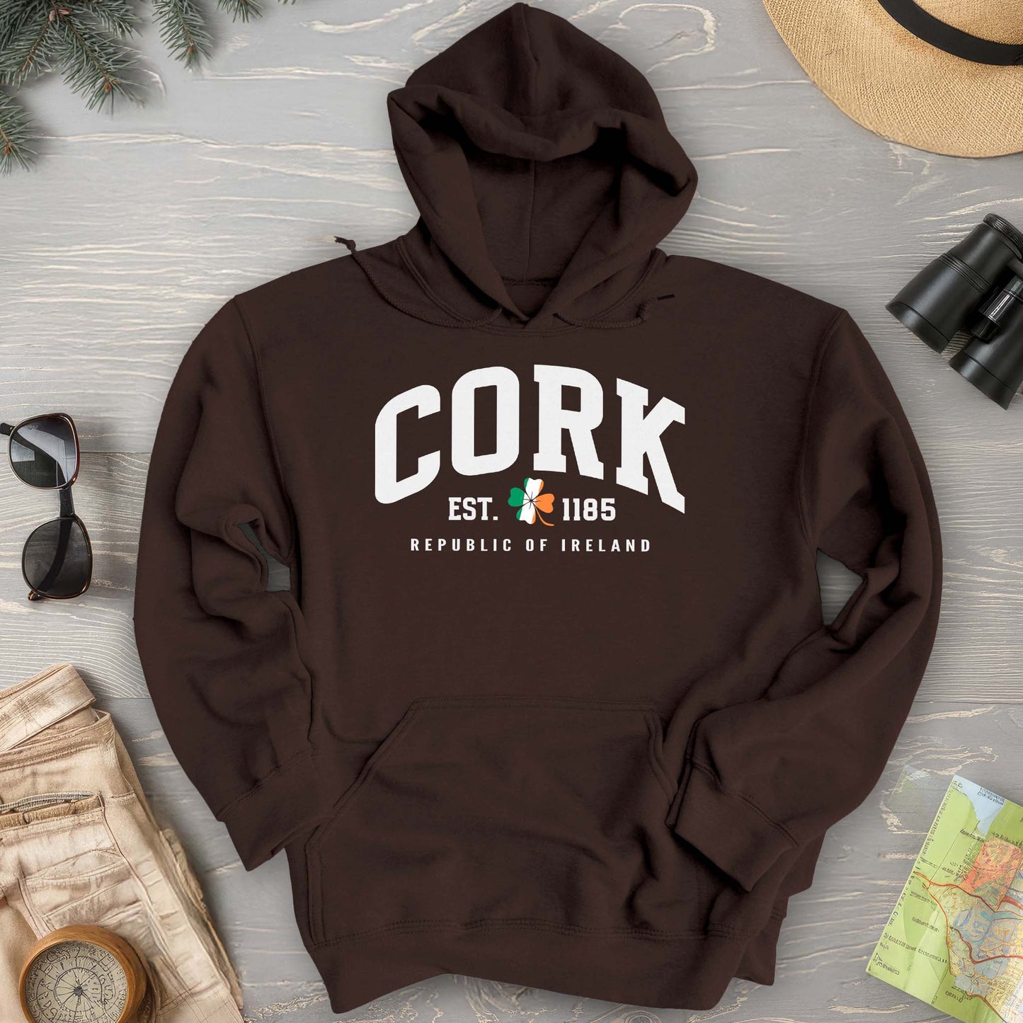 Cork Varsity Flag Hoodie