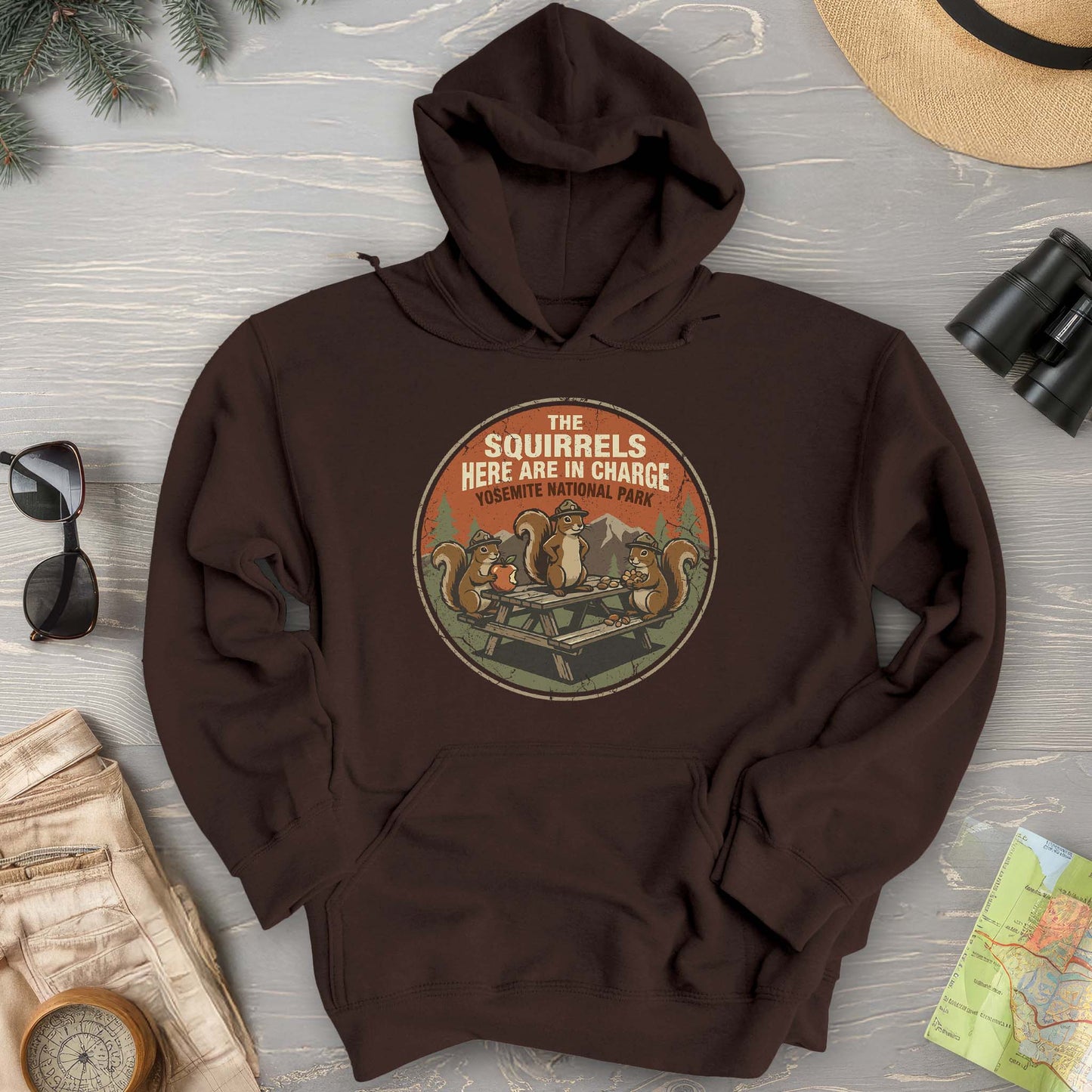 2026022204 The Squirrels Here In The Charge - Gildan 18500 Hoodie