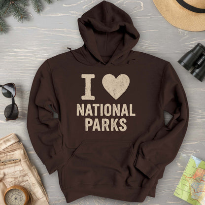 I Love National Parks Vintage Hoodie
