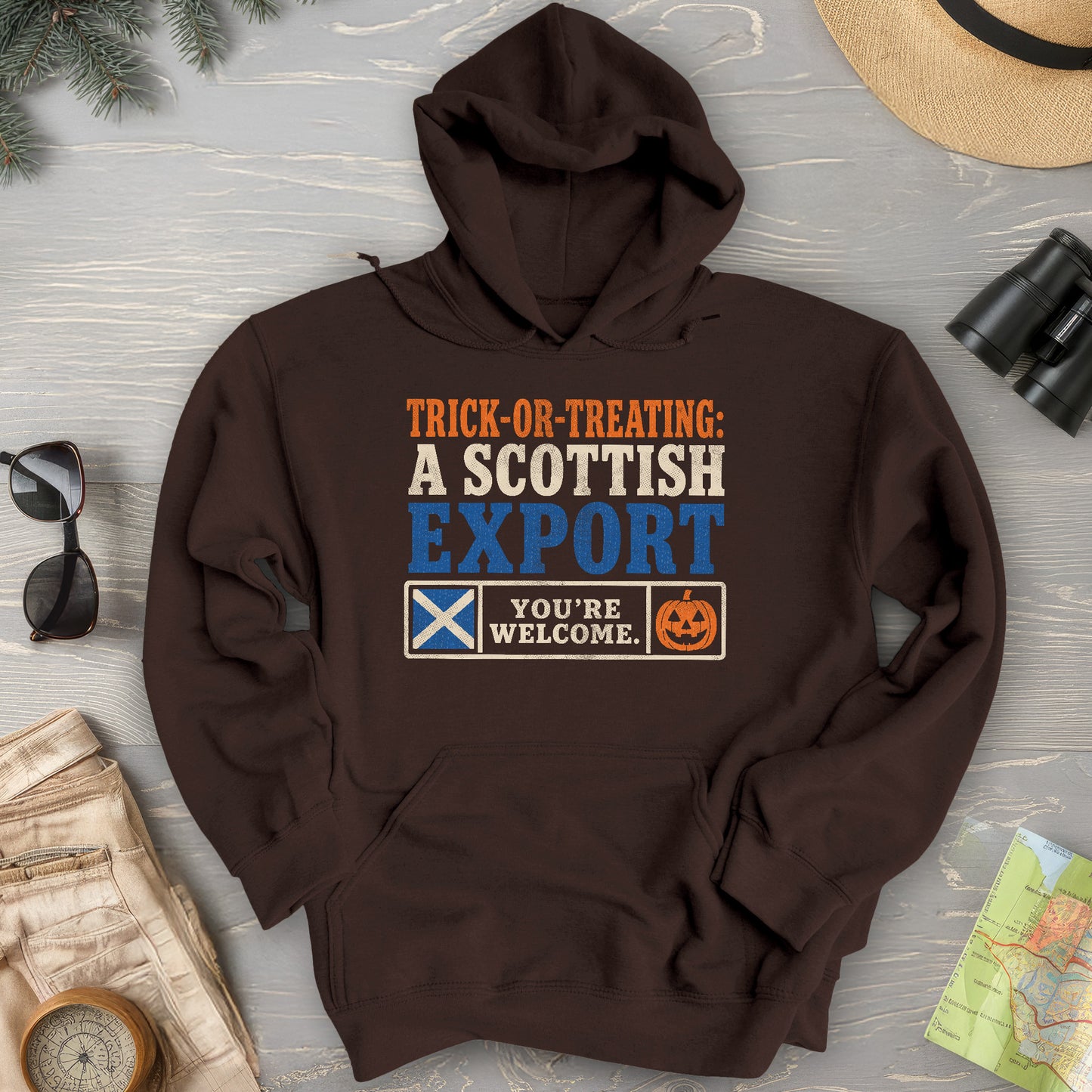 Trick Or Treat Scottish Hoodie