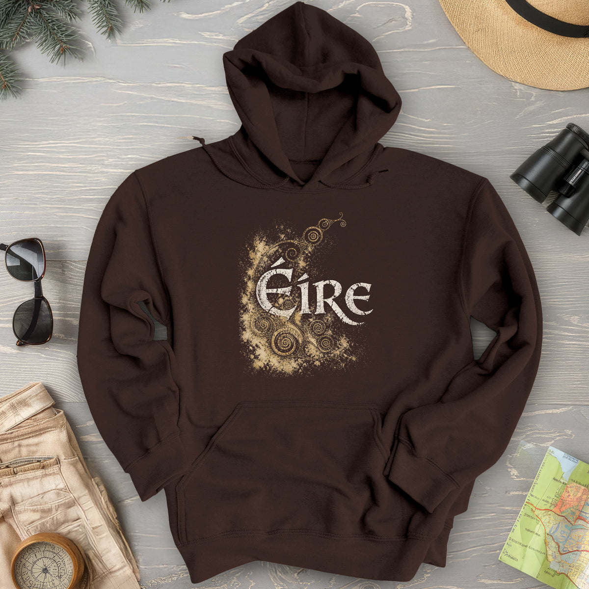Éire Ancient Spirals Hoodie