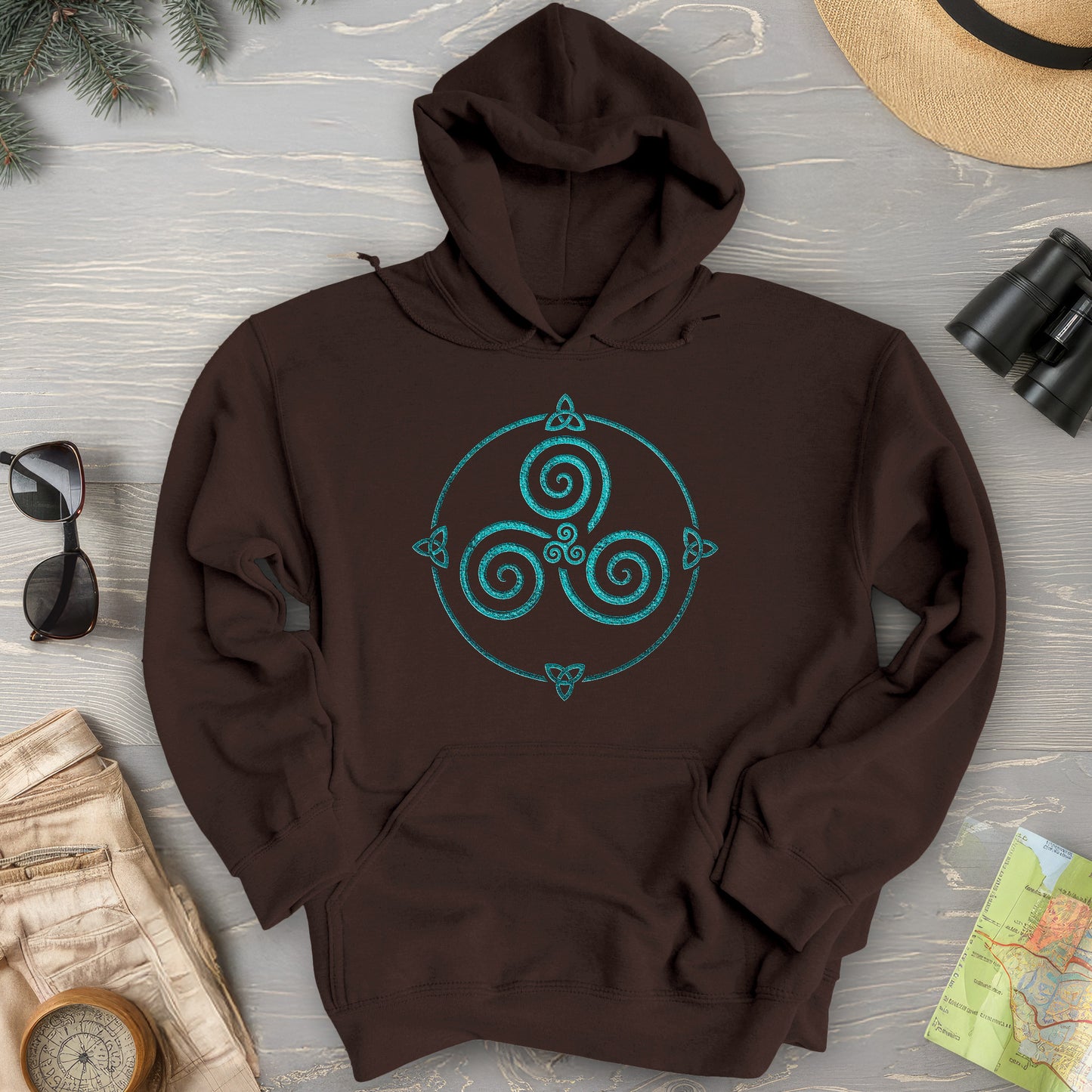Celtic Triskele Spiral Hoodie