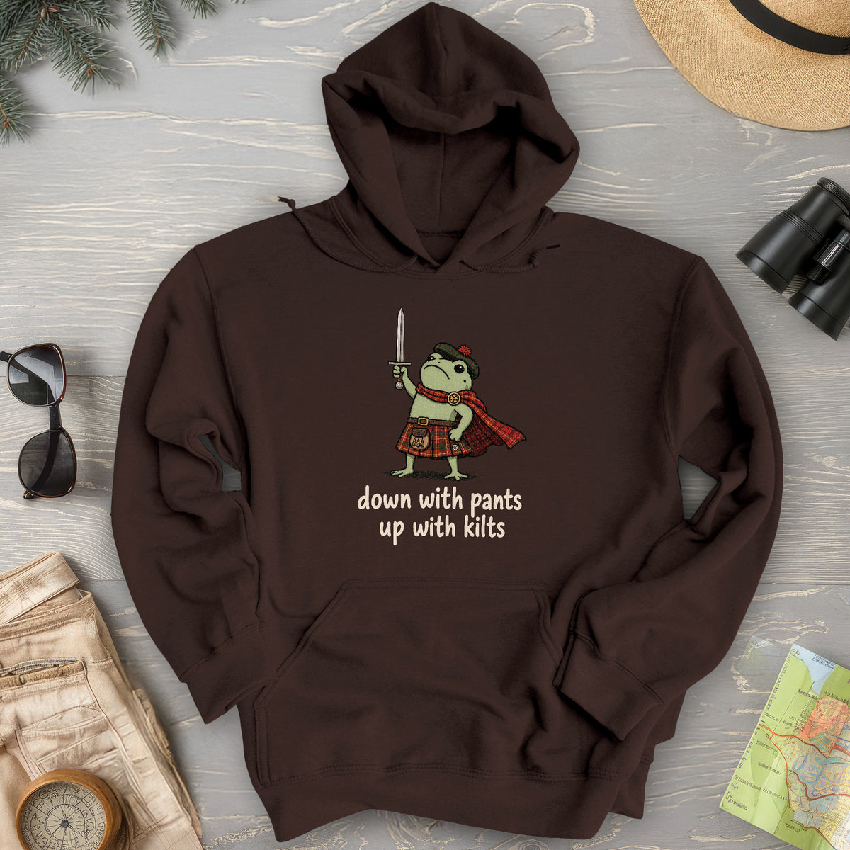 Down With Pants Up With Kilts Hoodie