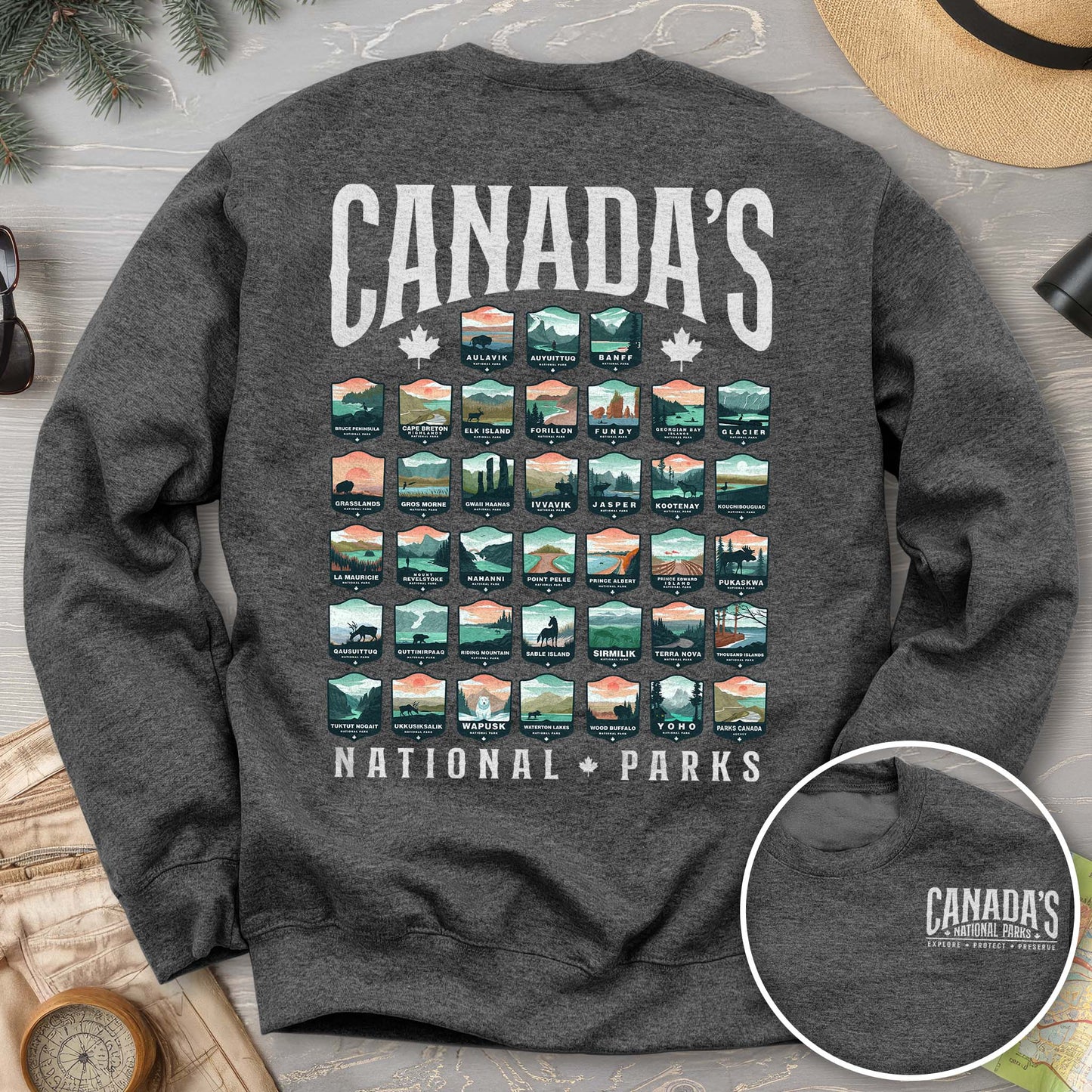Canada's National Parks "Badges" Sweatshirt