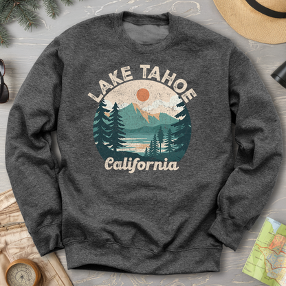 Lake Tahoe California Circle Sweatshirt