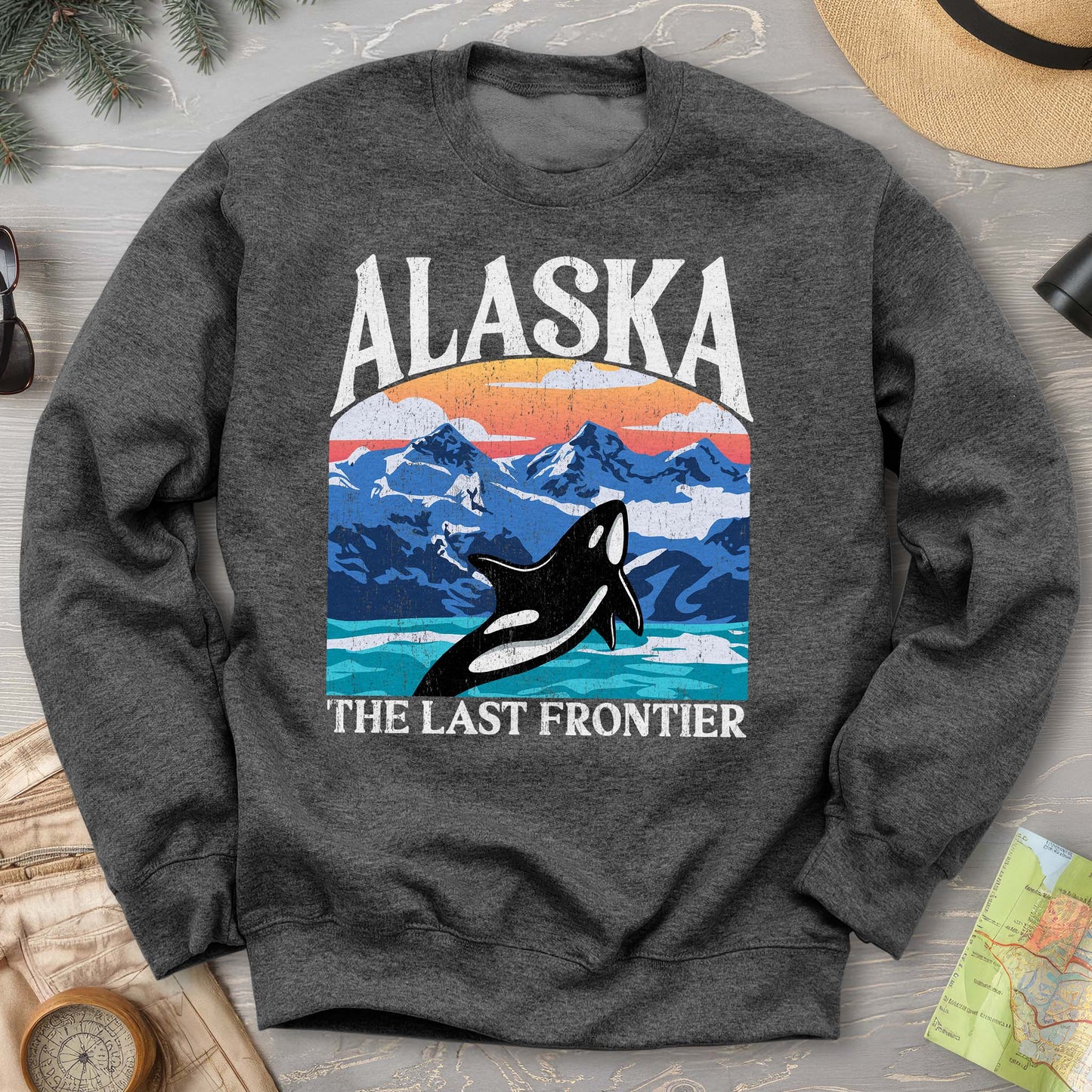 Alaska The Last Frontier "Big and Bold" Sweatshirt
