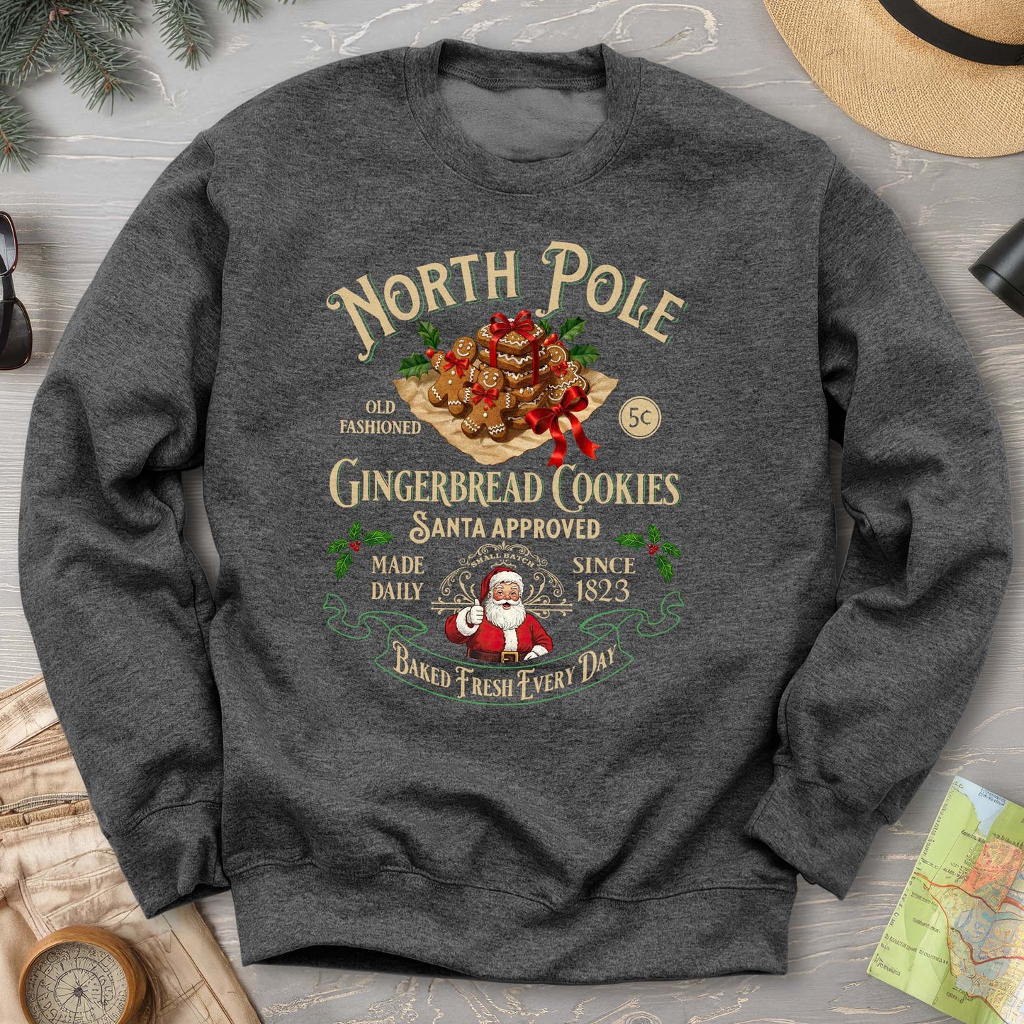 North Pole Gingerbread Cookies Sweatshirt