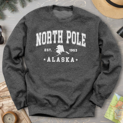 North Pole Alaska Varsity Sweatshirt