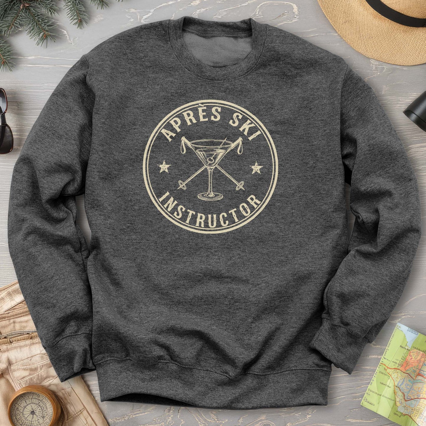 Après Ski Instructor "Vintage Badge" Sweatshirt