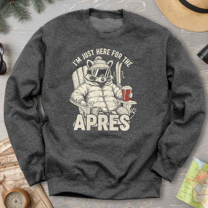 Just Here for the Apres "Raccoon" Sweatshirt