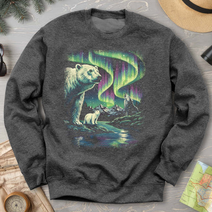 Northern Lights Polar Bears Sweatshirt