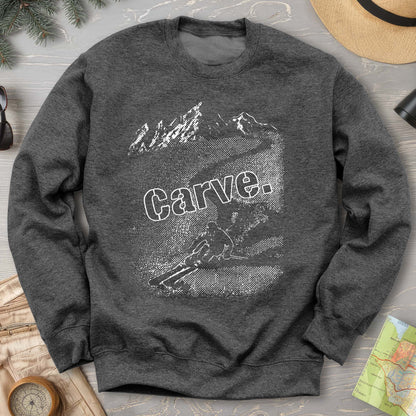 Carve Ski Print Sweatshirt